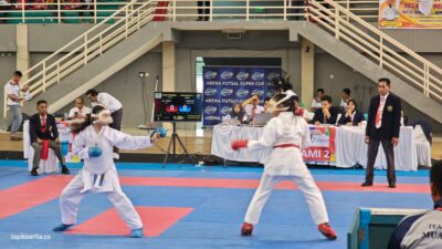 Asyifa dari Gojukai sukses menyumbangkan medali emas pertama bagi Kota Prabumulih pada kategori Open Kumite +45 kg putri dalam Kejurda FORKI Sumsel 2026 di Jakabaring Sport City.