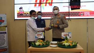 Kali Pertama Polres, PWI dan SMSI Peringati HPN di Mapolres OKU Selatan