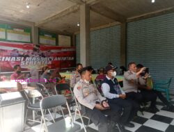 Kapolres dan Lurah GIB Pantau Vaksi Mabes Polri Secara Virtual