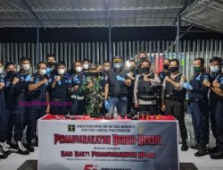 Kegiatan Pemasyarakatan Bersih-Bersih Dalam Rangka HBP Ke-58, Rutan Prabumulih Bekerja Sama dengan APH melakukan Razia Insidentil