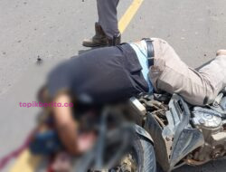 Kepsek SD Jungai Prabumulih Tew4s di Jembatan Layang
