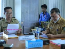 Elman, ST Sekda Prabumulih Pimpin Rapat SPM