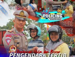 Meriah!! HUT Bhayangkara 76, Polres Muba Gelar Car Free Day