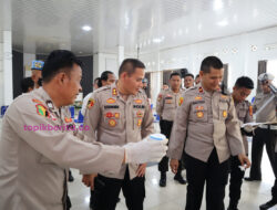 Mendadak! Kapolres Muba Gelar Tes Urine Anggota Usai Upacara