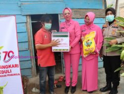 Sambut HUT Polwan ke-74 Polwan dan Bhayangkari Gelar Baksos