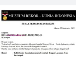 HUT Prabumulih ke-21 Pecahkan Rekor Muri