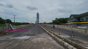 Foto : Rian / Progres Jembatan Fly Over Patih Galung