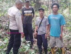 Patroli Karhutla, Bhabinkamtibmas Patih Galung Polsek Barat Imbau Warga