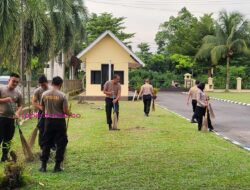 Kurvey Sore Hari, Jaga Kebersihan Mapolres Prabumulih