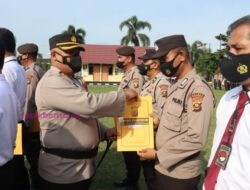 33 Personel Polres Prabumulih diberikan Penghargaan