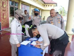 Teladan! Kapolres Prabumulih Juga Ikut Tes Urine