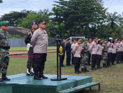 Sinergitas TNI – Polri, Polres Prabumulih Gelar Apel Bersama