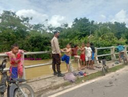 Bhabinkamtibmas Sungai Medang Himbau Waspada Banjir