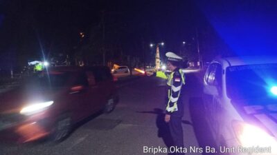 Satlantas Polres Prabumulih Gelar Patroli Blue Light