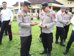 Kapolres Prabumulih : Personil Wajib Berikan Contoh Patuh Atura