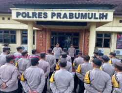 Puluhan Bhabinkamtibmas Diberi Arahan Oleh Kapolres AKBP Witdiardy