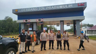 Segera Rampung, Kapolres Prabumulih Tinjau Tol “IndraPrabu”