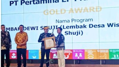 Pertamina EP Prabumulih Field Raih Penghargaan Emas di Ajang CSR & PDB Awards 2023
