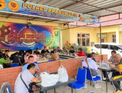 Bersinergi Dengan Awak Media, Kapolres Prabumulih Makan Bersama
