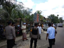 Pastikan Keamanan Ibadah Umat Hindu, Kapolsek RKT Tugaskan 9 Personel