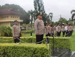 Kapolres Pimpin Apel Jam Pimpinan Personel Polres Prabumulih