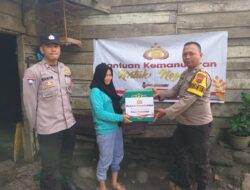 Giliran Polsek RKT Gelar Bakti Sosial Bantu Warga Tak Mampu