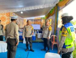 Kapolda Sumsel Kunjungi Pos Mudik Polres Prabumulih