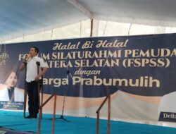Ketua Forum Silahturahmi Pemuda Sumsel, Deliar Marzoeki Gelar Halal Bi Halal