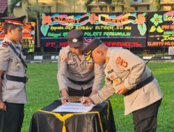 Sembilan PJU Polres Prabumulih Serah Terima Jabatan