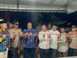 Puluhan Warga CPI Sambut Kapolres Prabumulih Resmikan Pos “AKU”