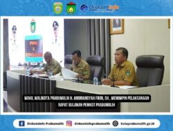 Wawako Prabumulih Andriansyah Fikri Pimpin Rapat Bulanan