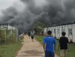 Mess PT.GPEC Terbakar, Satu Korban Sesak Nafas Dirujuk ke RS Pertamina Prabumulih