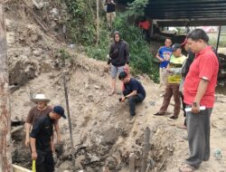 Tim Gabungan Cek lokasi, Proyek Dinding Sungai Kelekar Bakal Kembali Dibongkar?