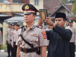 Polres Muba Gelar Sertijab Kapolsek Babat Toman Yang Baru