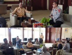 Pj Walikota Prabumulih Elman ST Terima Audensi Dari Biro SDM Polda Sumsel