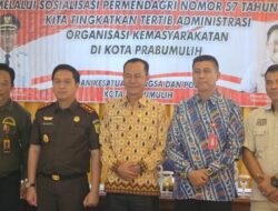 Pj Walikota Prabumulih H.Elman,ST Hadiri Sosialisasi Permendagri