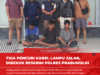 Curi Kabel Lampu Jalan, Tiga Warga Diringkus Tim Gurita Polres Prabumulih