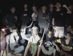 Sempat Viral, Akhirnya Anggota Polres Muara Enim Amankan 7 Gengster Bersajam
