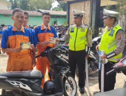 Penindakan Knalpot Brong, Satlantas Polres Prabumulih Sosialisasi ke Sekolah
