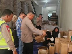 Kapolres Prabumulih AKBP Endro Wibowo Pantau Gudang Logistik KPU