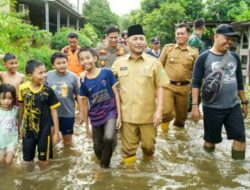 Pj Bupati Musi Banyuasin Apriyadi Tinjau Banjir