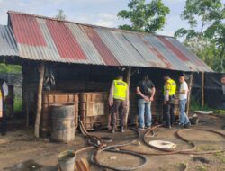 Gudang BBM Ilegal di Gelumbang Digerebek Tim Gabungan Polres Muara Enim