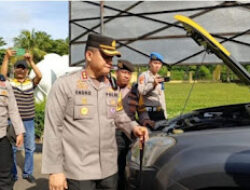Jelang Pemilu, Kapolres Prabumulih AKBP Endro Wibowo Cek Kesiapan Ranmor