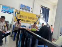 Polres Muara Enim Tampung Aspirasi Warga Tanjung Raja Lewat Jum’at Curhat