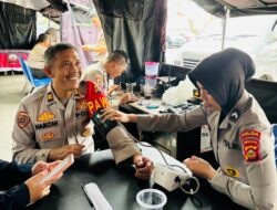 Tim Dokkes Polda Sumsel dan Jajaran Lakukan Patroli Sambang TPS, Berikan Layanan Kesehatan Petugas.