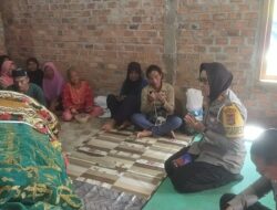 Turut Berduka Cita, Kasatlantas Polres Prabumulih Kunjungi Rumah Duka Wartawan Mitra Polres