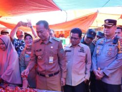 Kapolres Prabumulih AKBP Endro Wibowo Ikut Tinjau Sidak Dipasar Tradisional