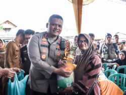 Kapolres Prabumulih Endro Wibowo Ikut Andil Tekan Inflasi di Pasar Murah