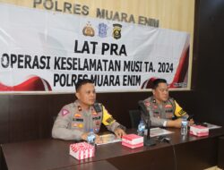 Polres Muara Enim Gelar Latihan Pra Operasi Musi 2024