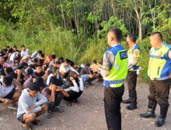 Hendak Balap Liar, 34 Sepeda Motor Diamankan Lantas Polres Prabumulih